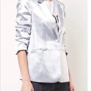 Silver blazer